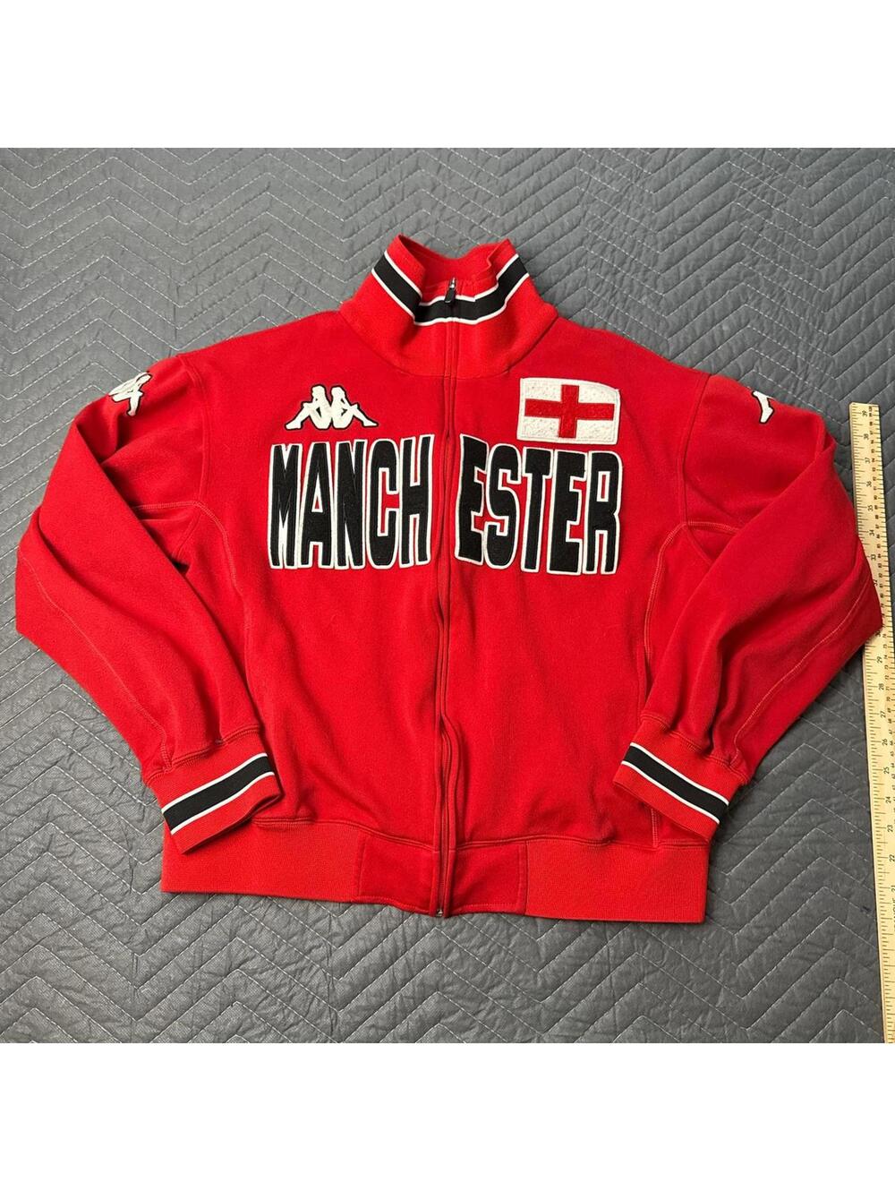 Y2K Kappa Manchester full zip track jacket mens large